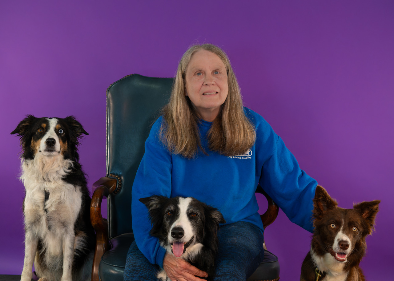 Laurel Pearson with her dogs